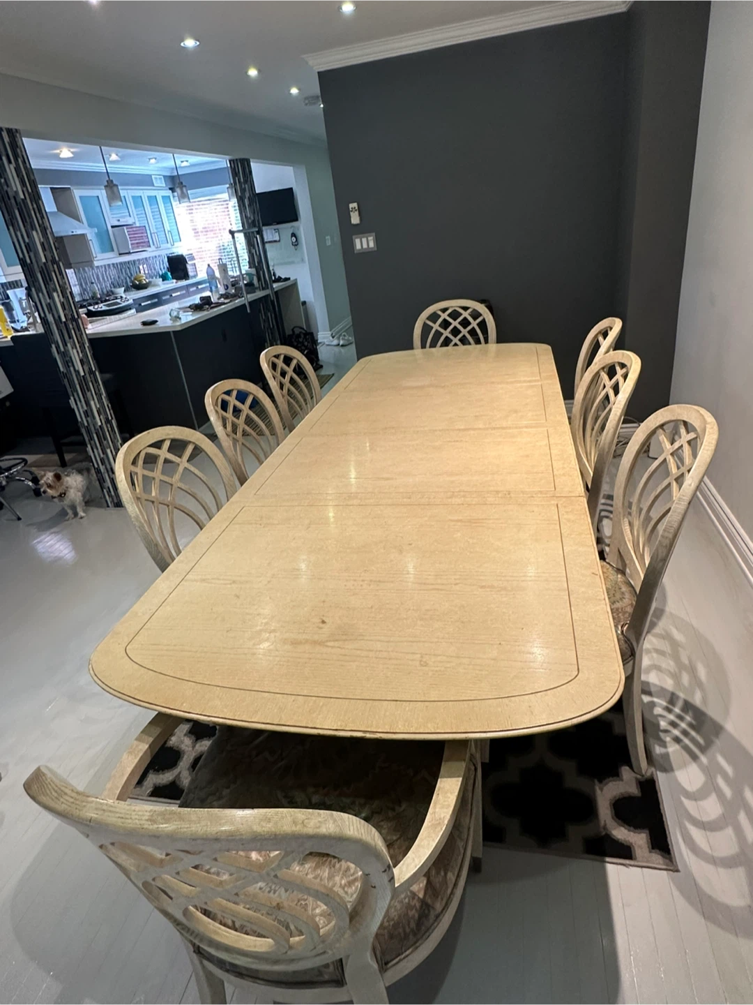 HENREDON dining room 13 pc solid Oak set - photo 3