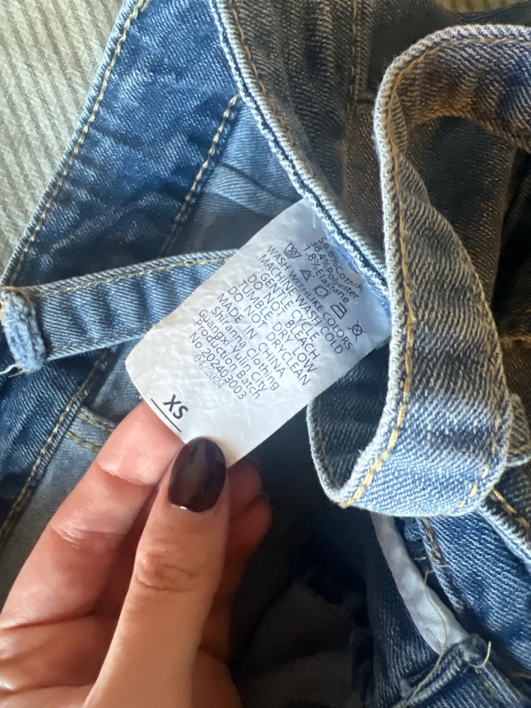 Blue Denim Cargo Mini Skirt - photo 3