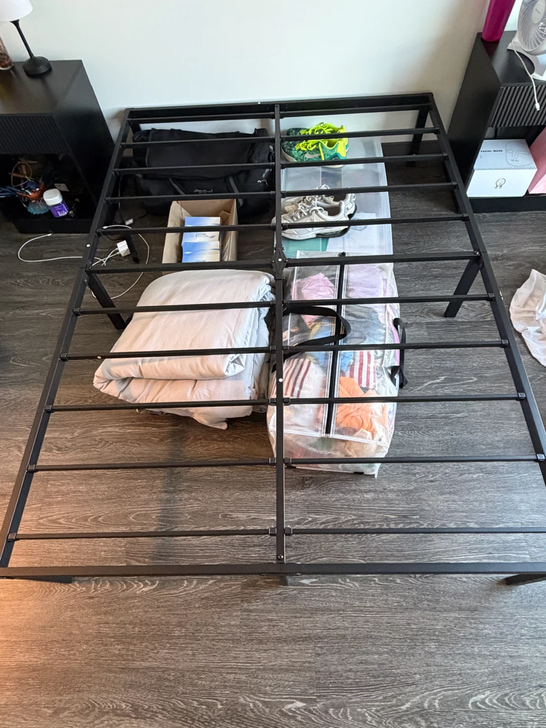 Black Metal Full Size Bed Frame