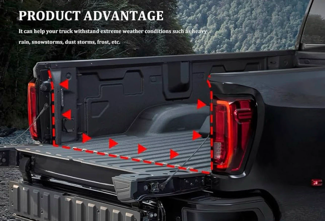 19.7ft weather stripping pickup truck bed tailgate seal - photo 2
