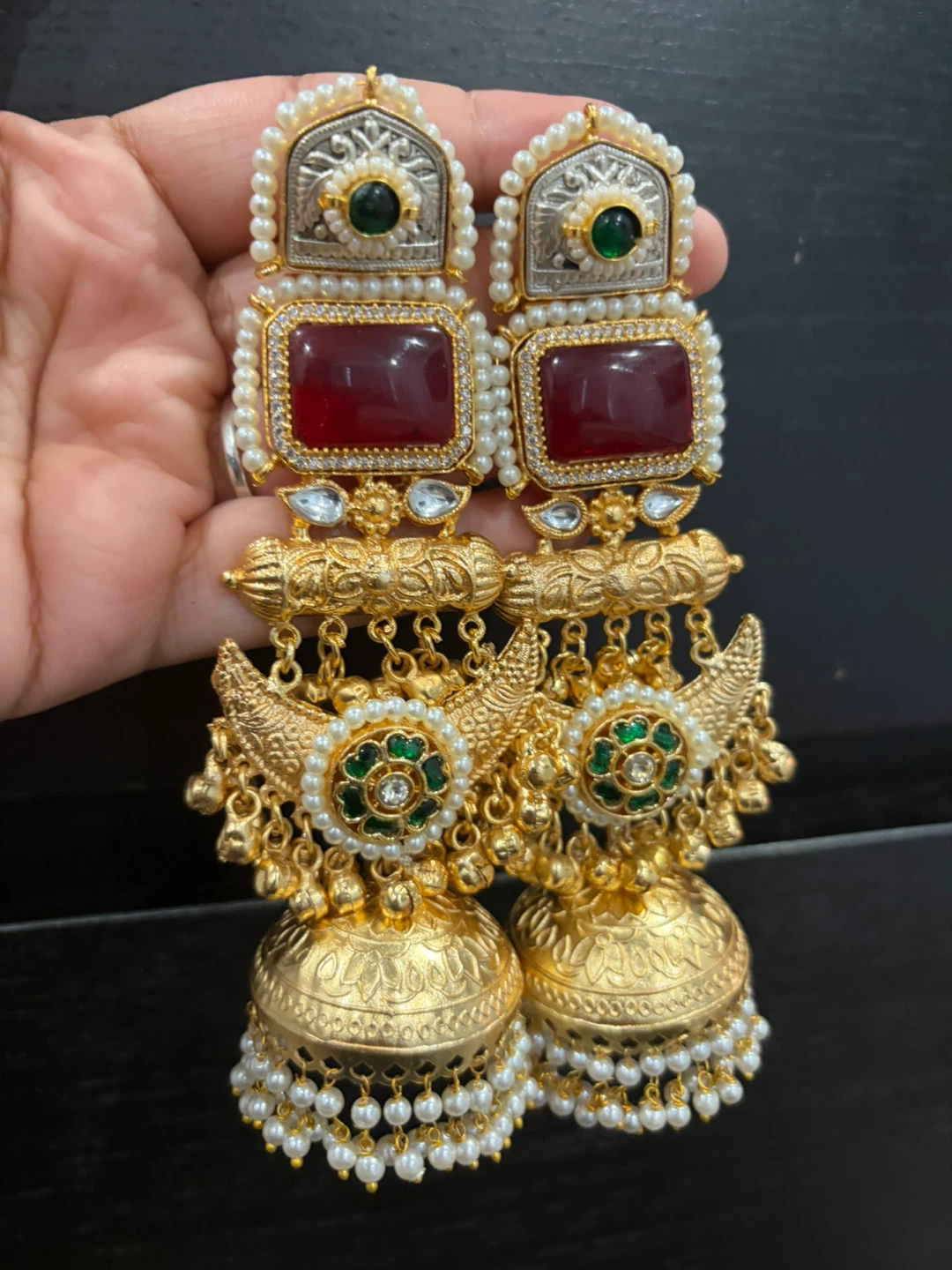 Traditional Indian Jhumka Earrings