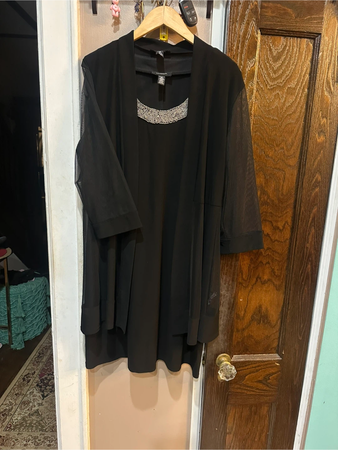 R&M Richards Black Dress and Jacket Set - photo 2