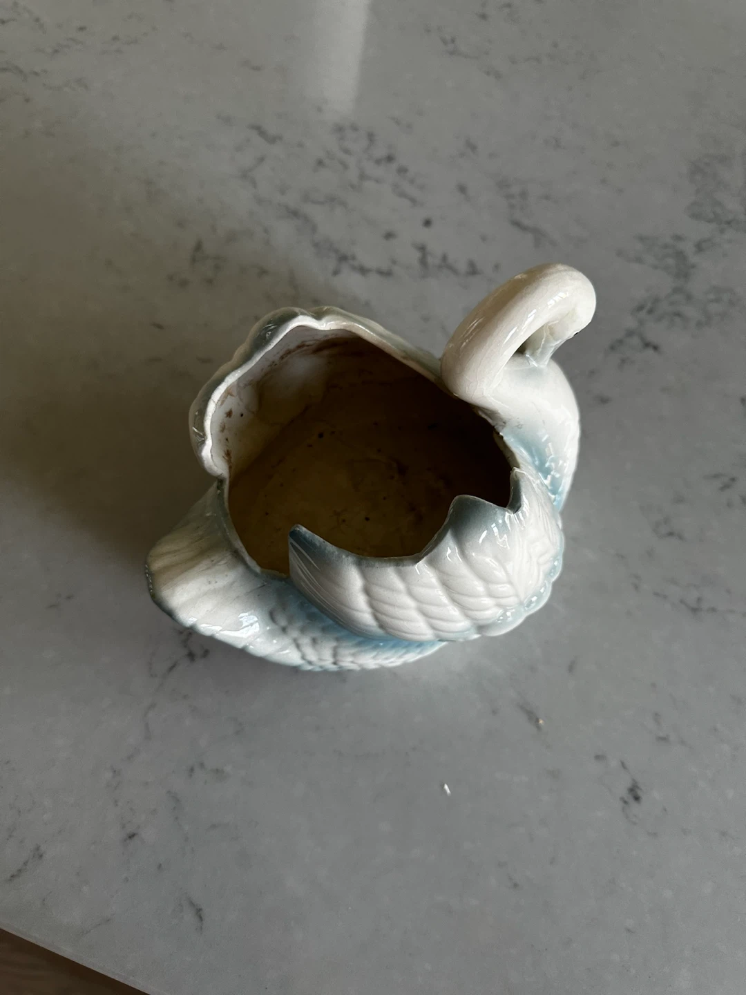 Vintage Ceramic Swan Planter - photo 2