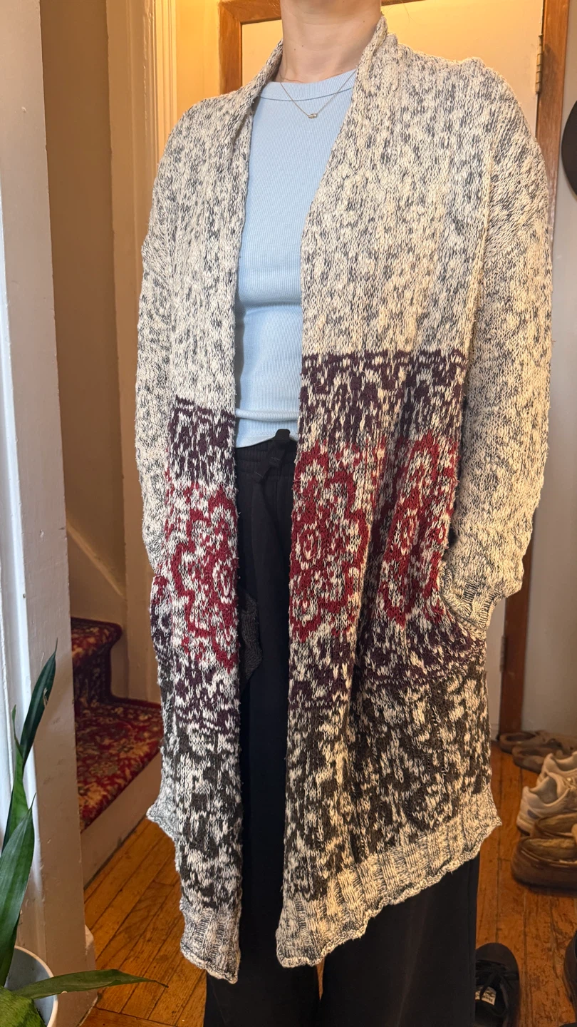 Urban Outfitters Long Knit Cardigan with Pockets