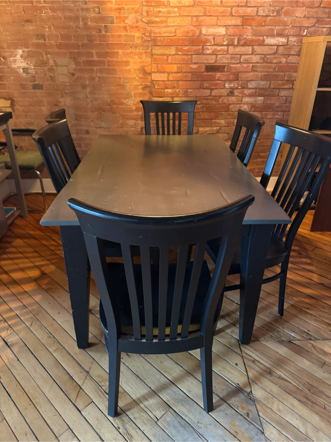 Century Pine Dining table and 6 chairs set - photo 5