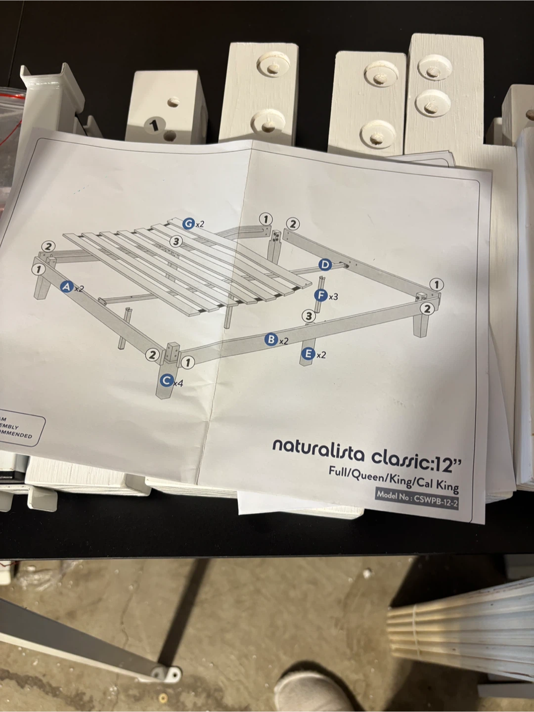 12-inch California King Bed Frame - photo 2