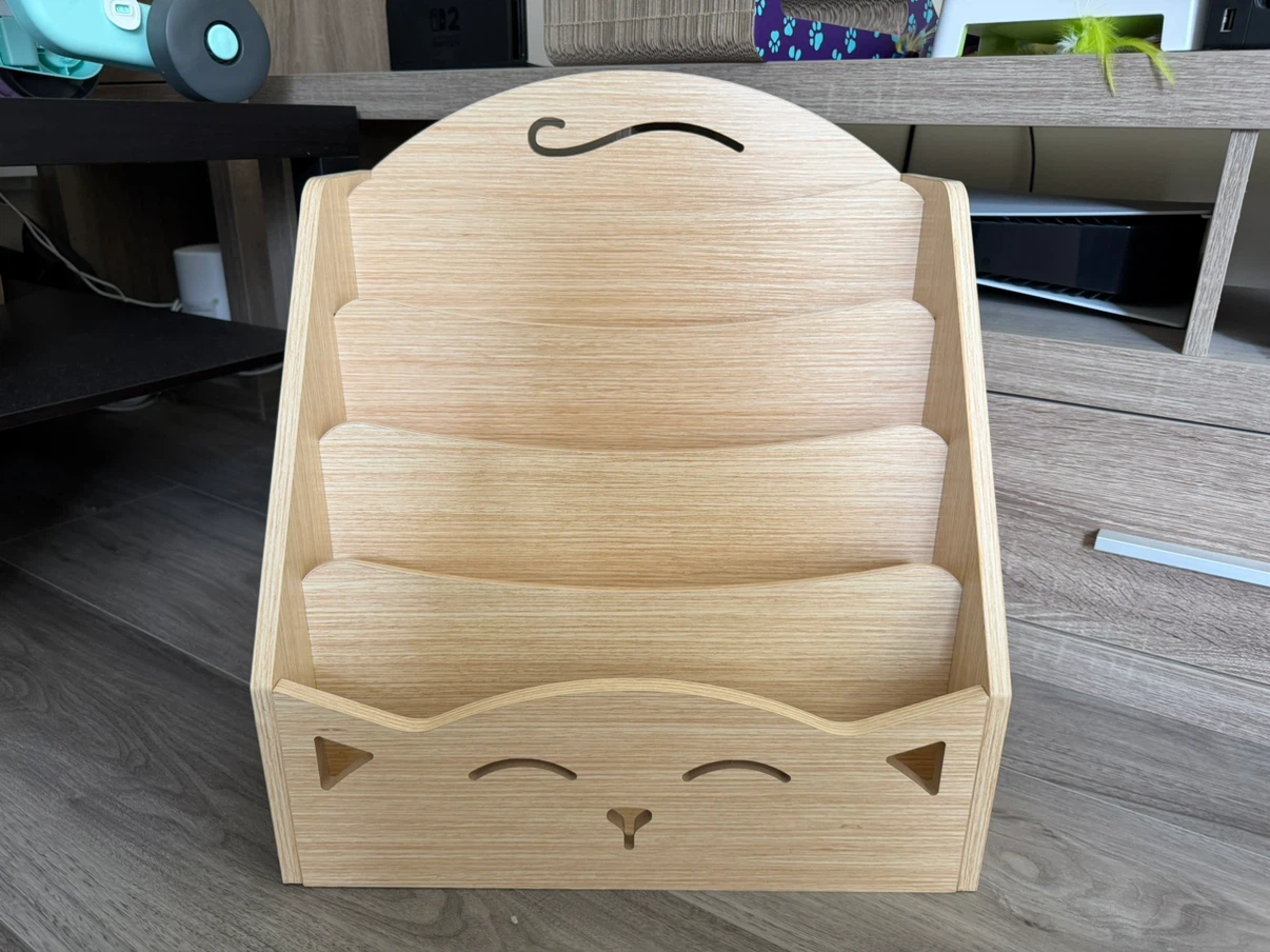 HOOBRO Kids Bookshelf – Cat Design