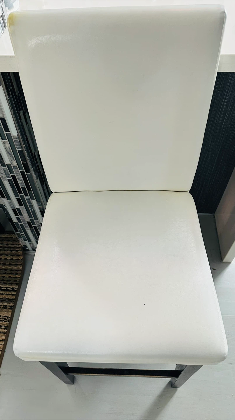 Set of 4 white bar stools - photo 5