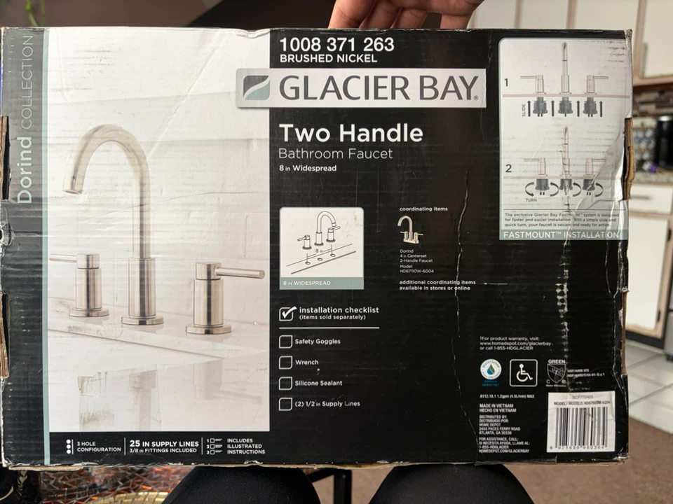 Glacier Bay Dorind Two Handle Bathroom Faucet - photo 2