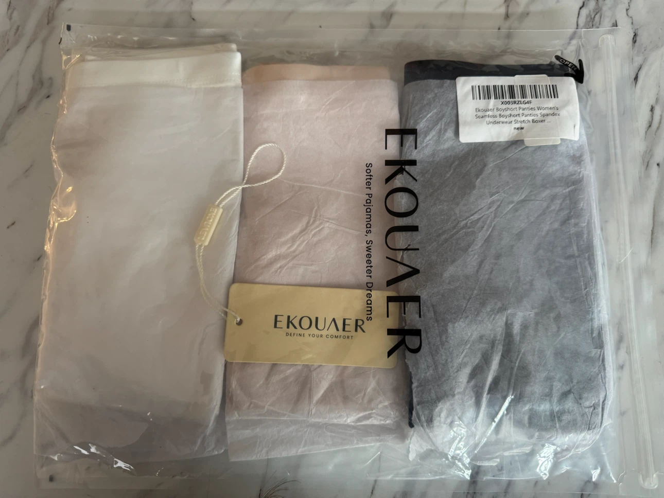 Ekouaer Boyshort Women's Soft Underwear Briefs - New - photo 4