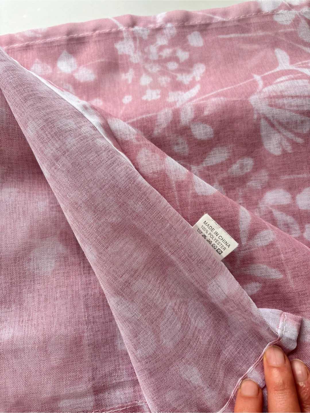 Pink Floral Patterned Curtain - photo 3