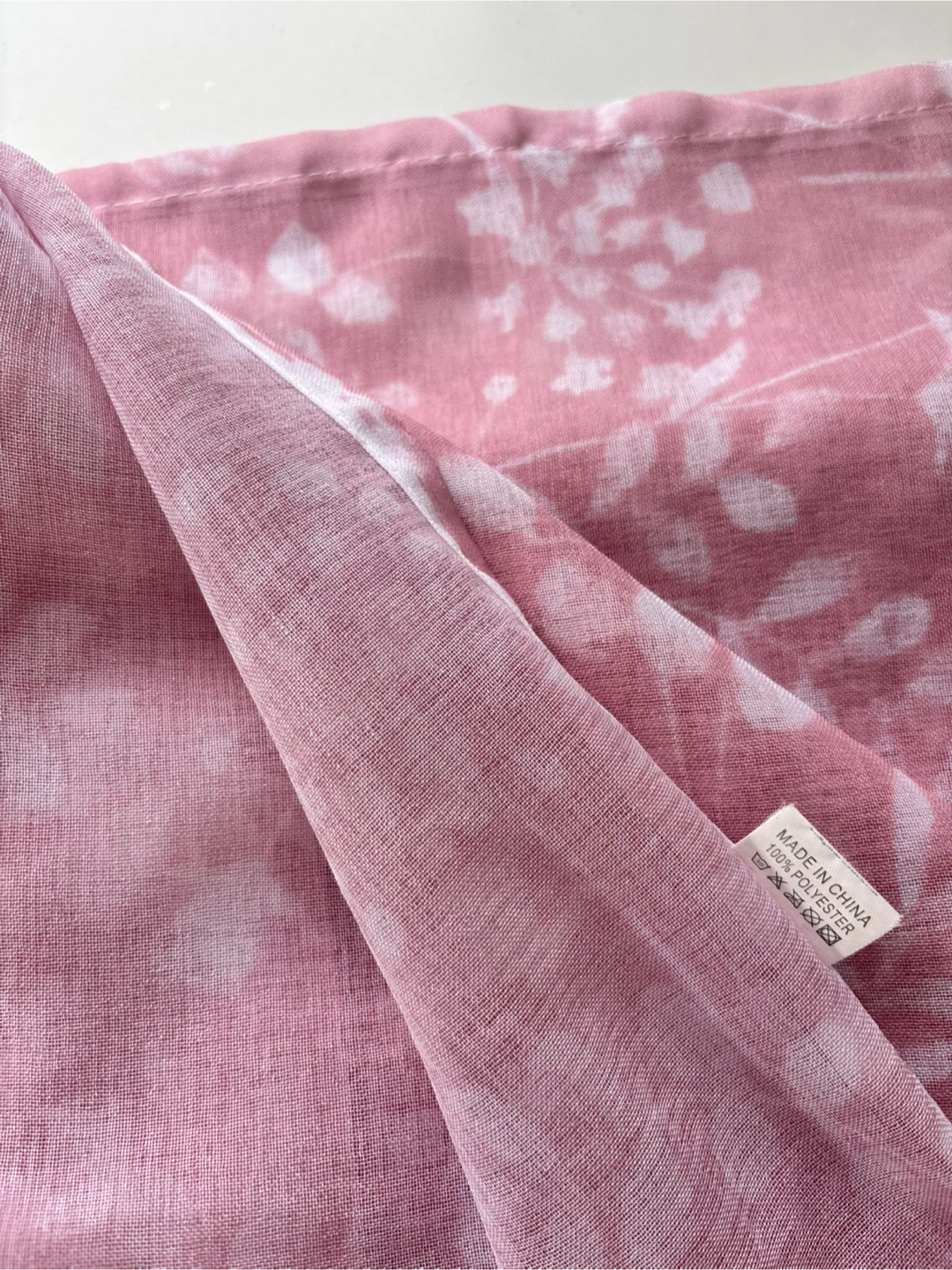 Pink Floral Patterned Curtain - photo 4