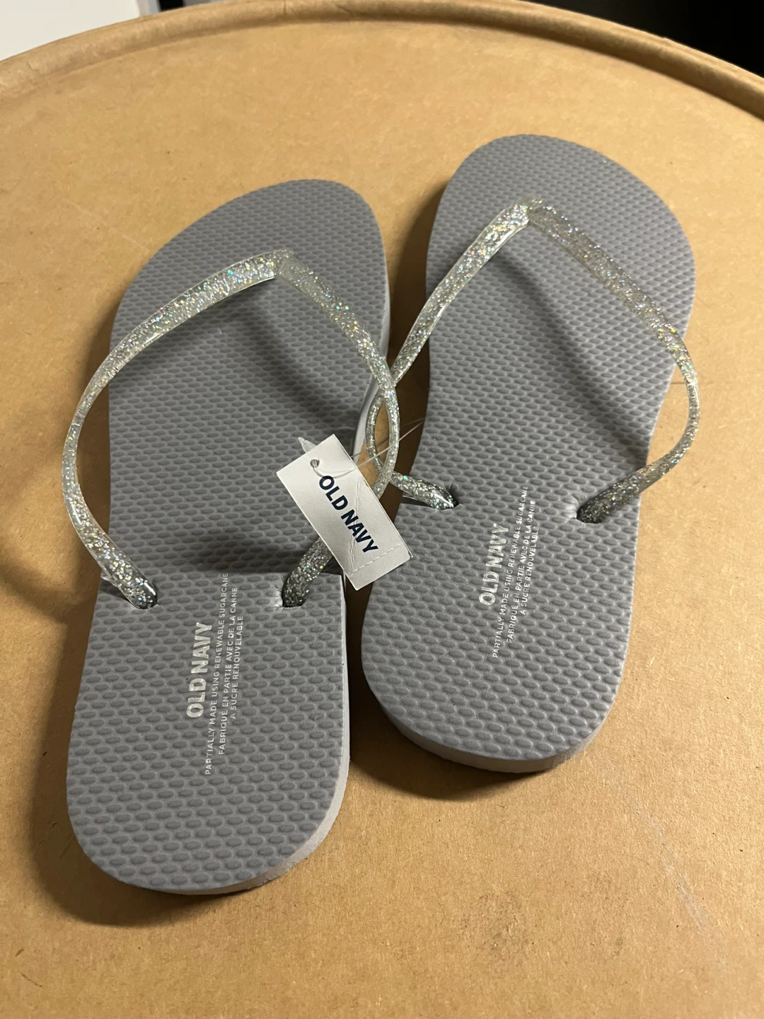 Old Navy Glitter Flip Flops Size 10 brand new - photo 2