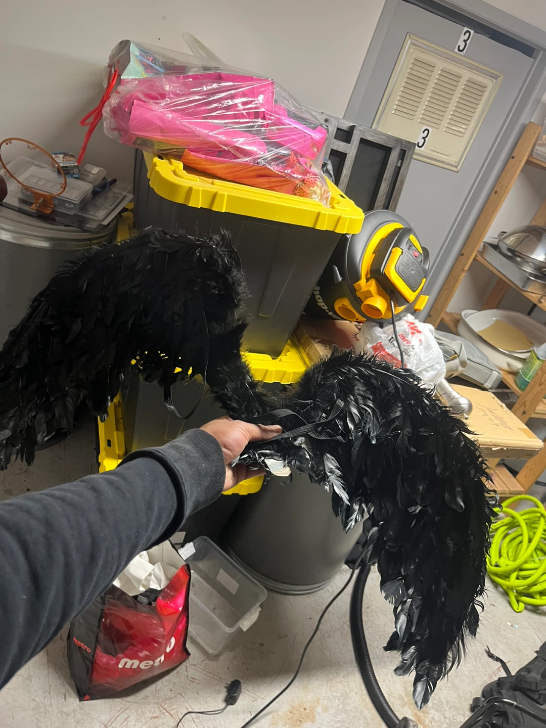 Black Feather Wings Costume Accessory - photo 5