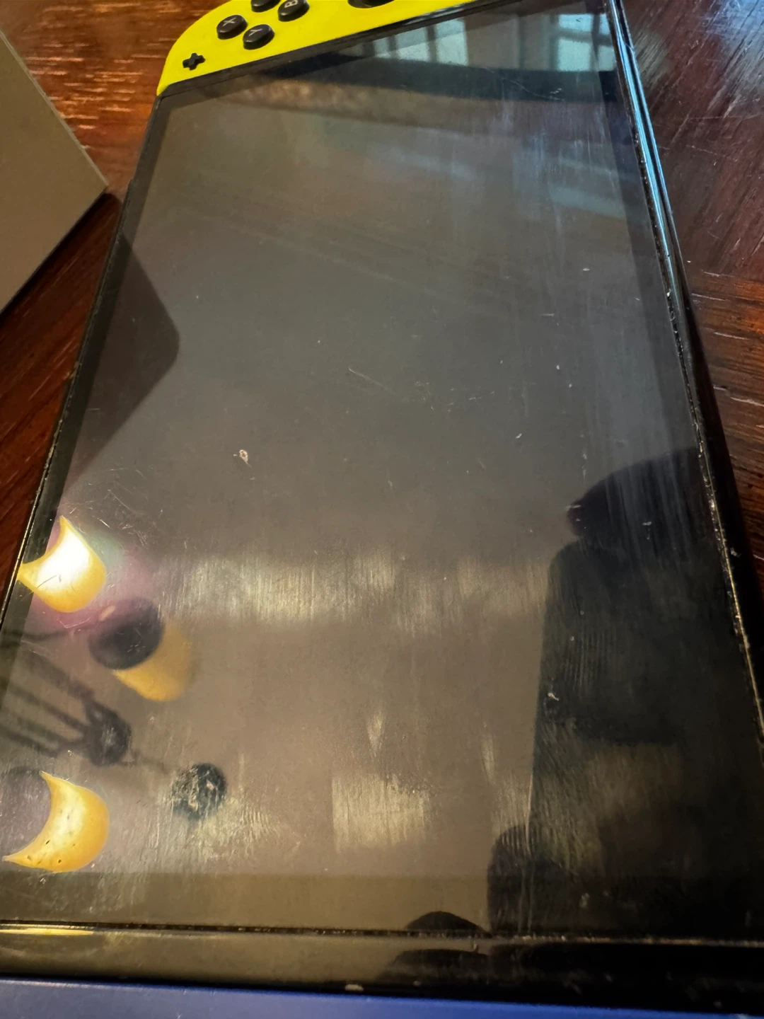 Nintendo Switch OLED Console with Neon Controllers - photo 3