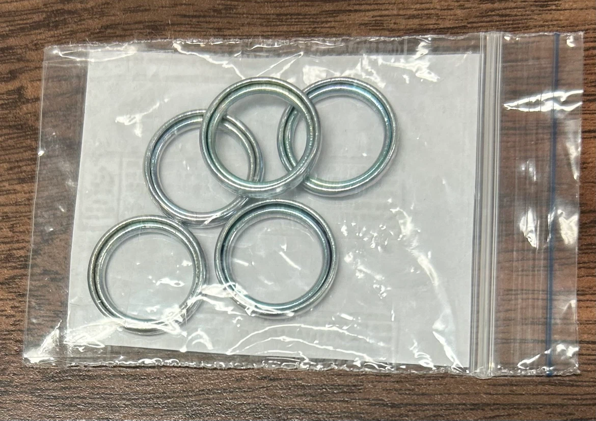 Mitsubishi Engine oil drain plug Gasket MD050317 - photo 2