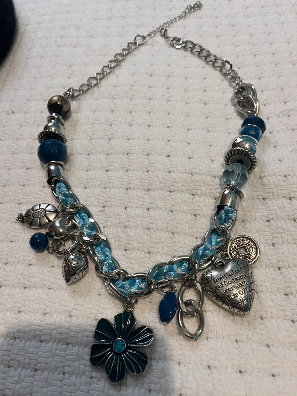 Blue Charm Necklace