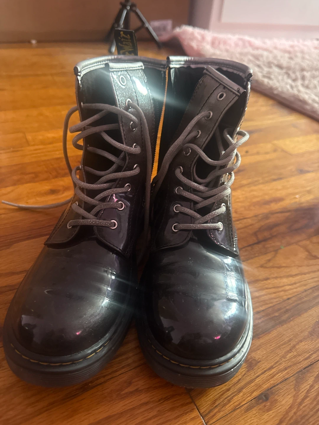 Dr. Martens Metallic Glitter Lace-Up Boots