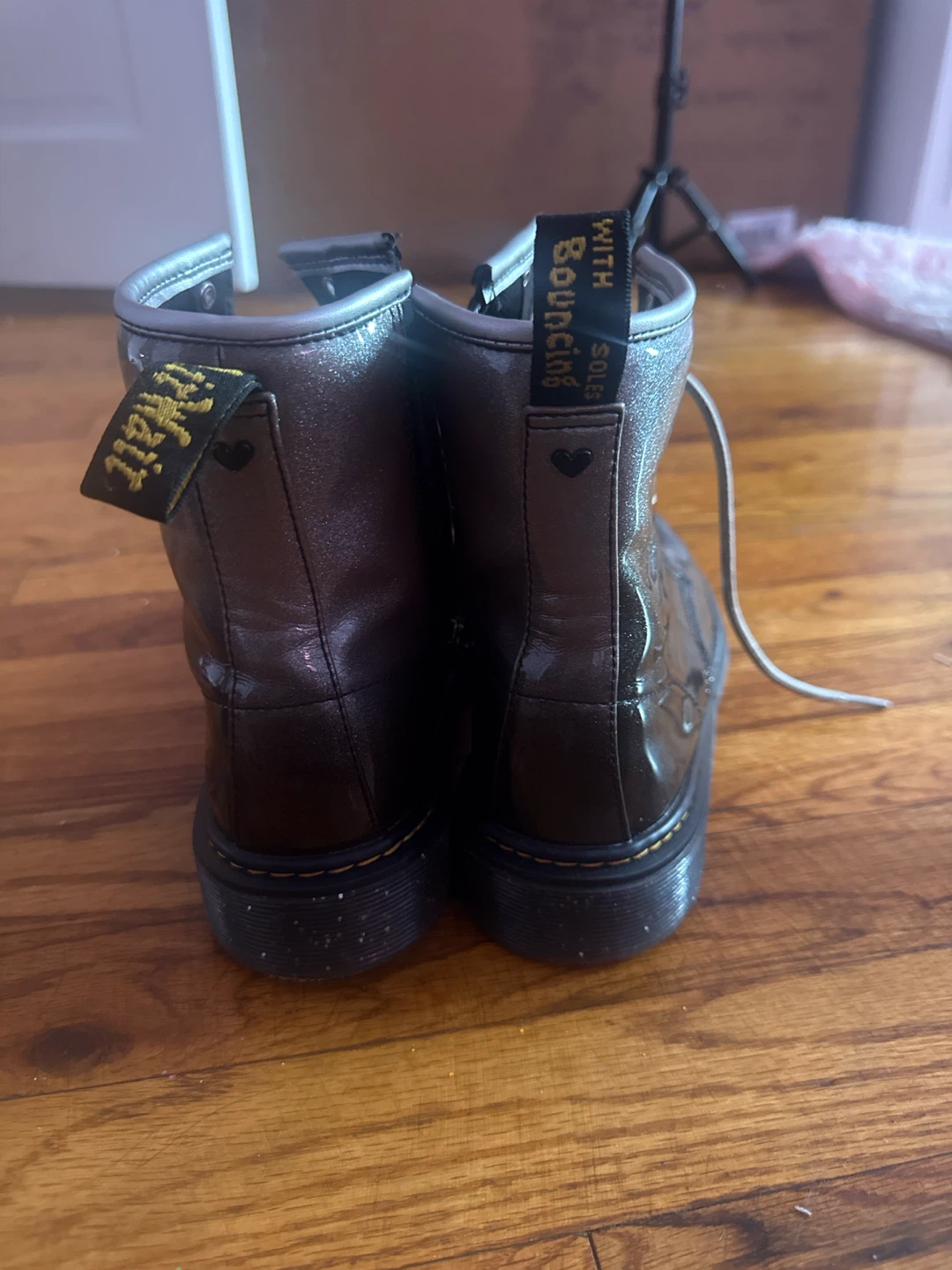 Dr. Martens Metallic Glitter Lace-Up Boots - photo 3