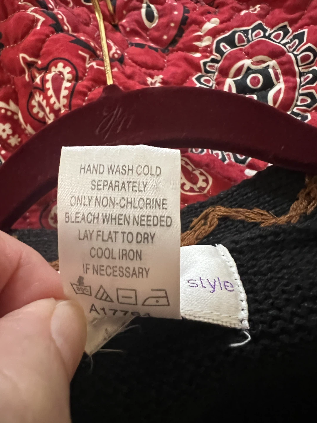 Susan Graver Style Leaf Embroidered Cardigan Black - photo 3