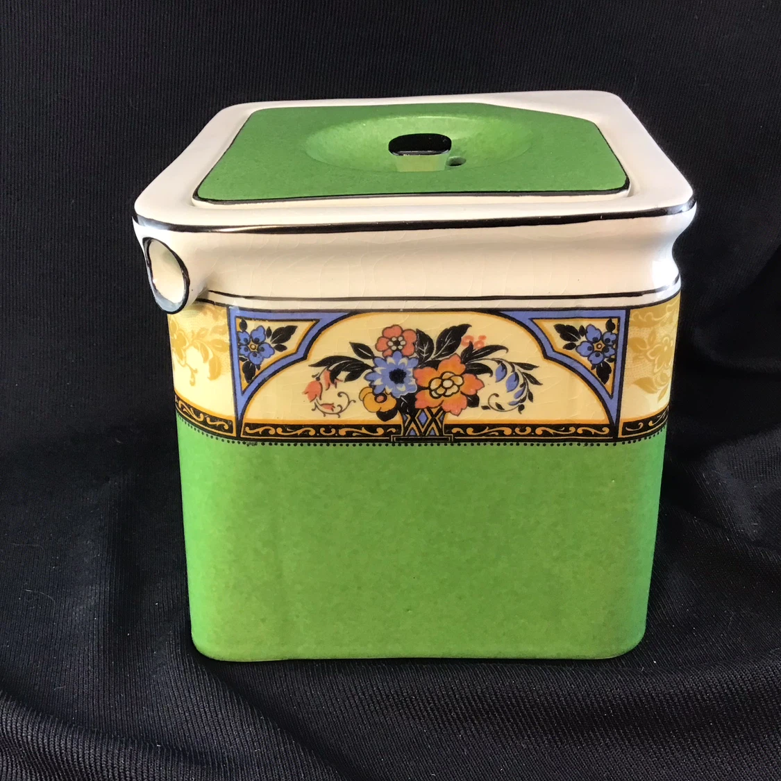 Antique 1920s The Cube Teapot and Stand - photo 3