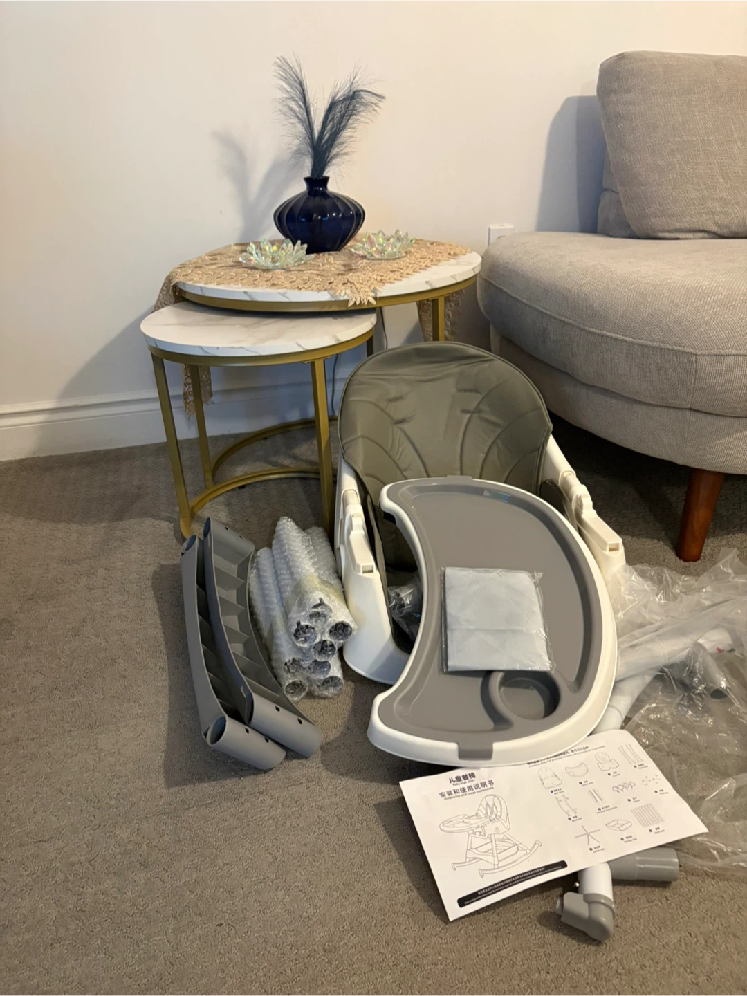 Foldable high rocking chair for babies ( NEW) - photo 2