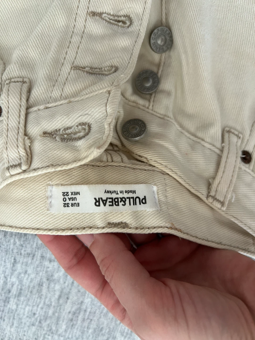 Pull&Bear Cream Denim Jeans - photo 3