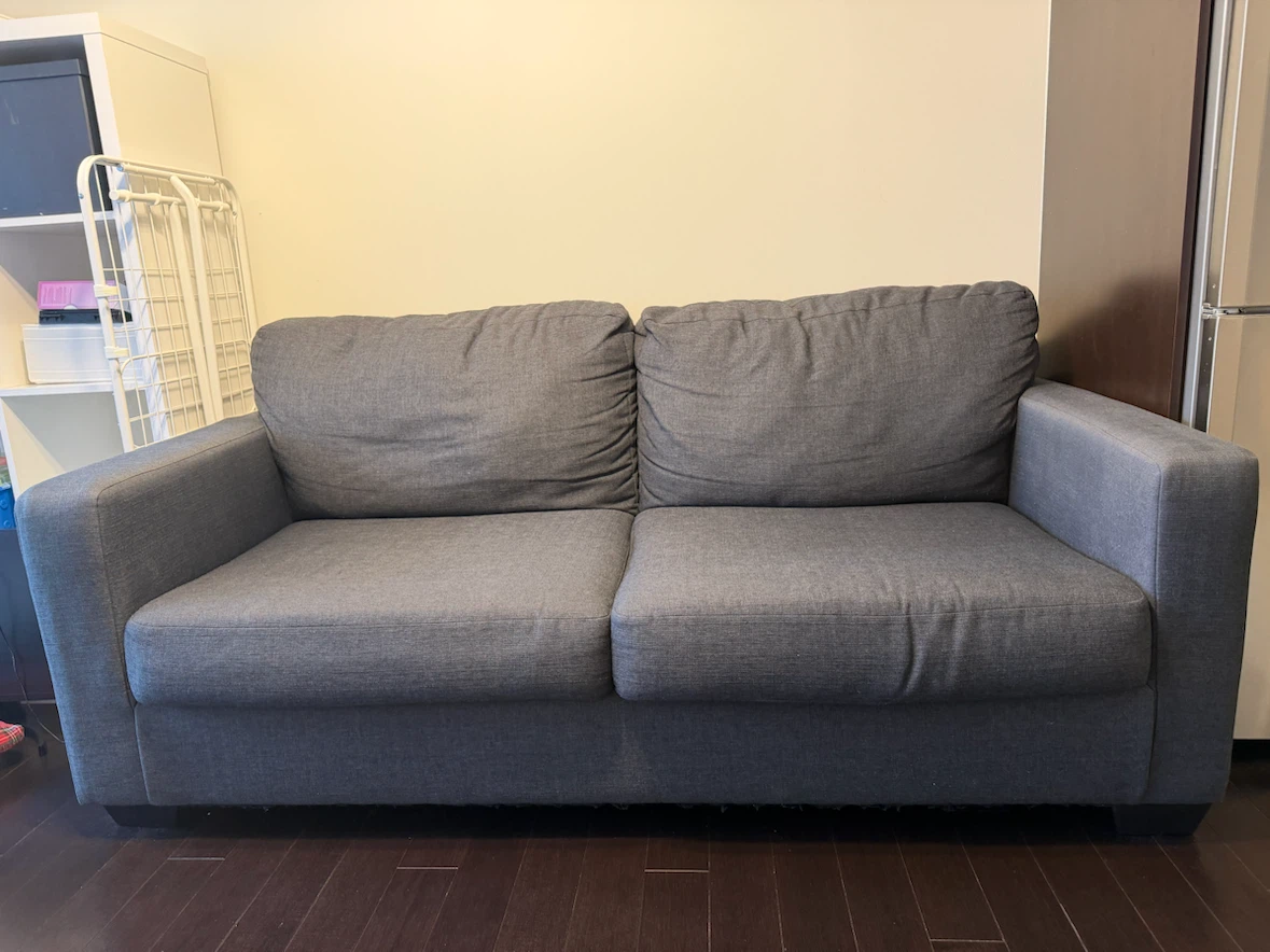 Grey 2-Seater Sofa / Loveseat