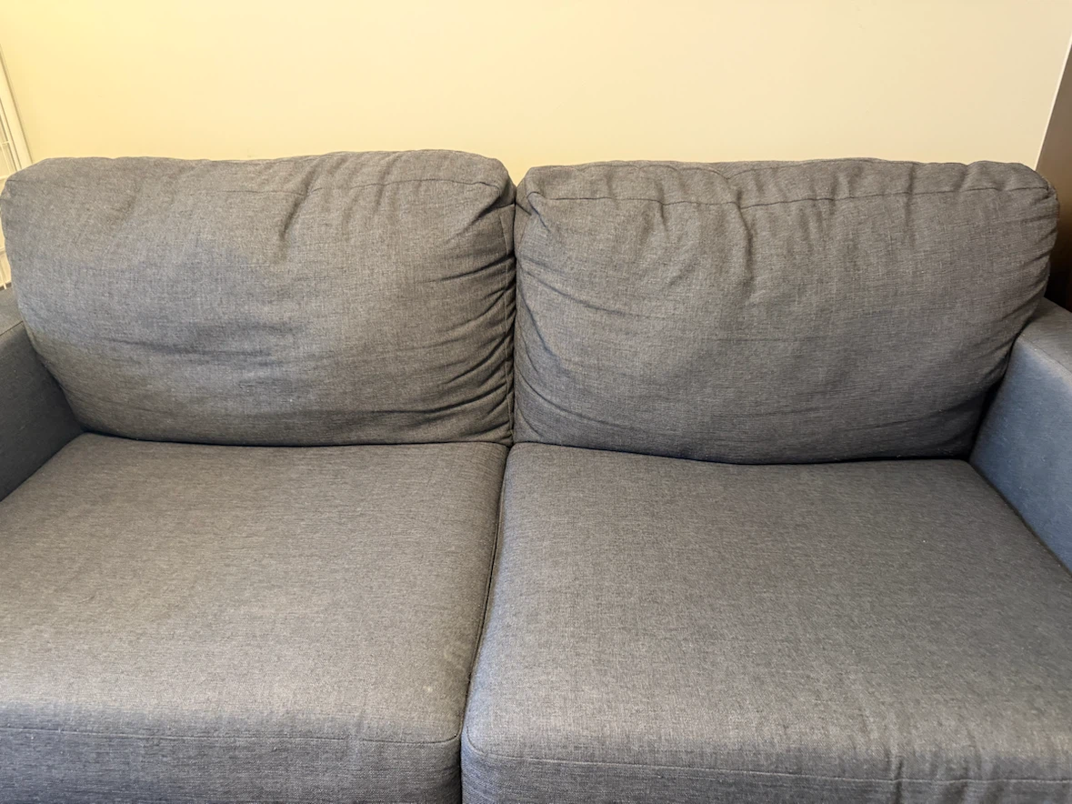 Grey 2-Seater Sofa / Loveseat - photo 4
