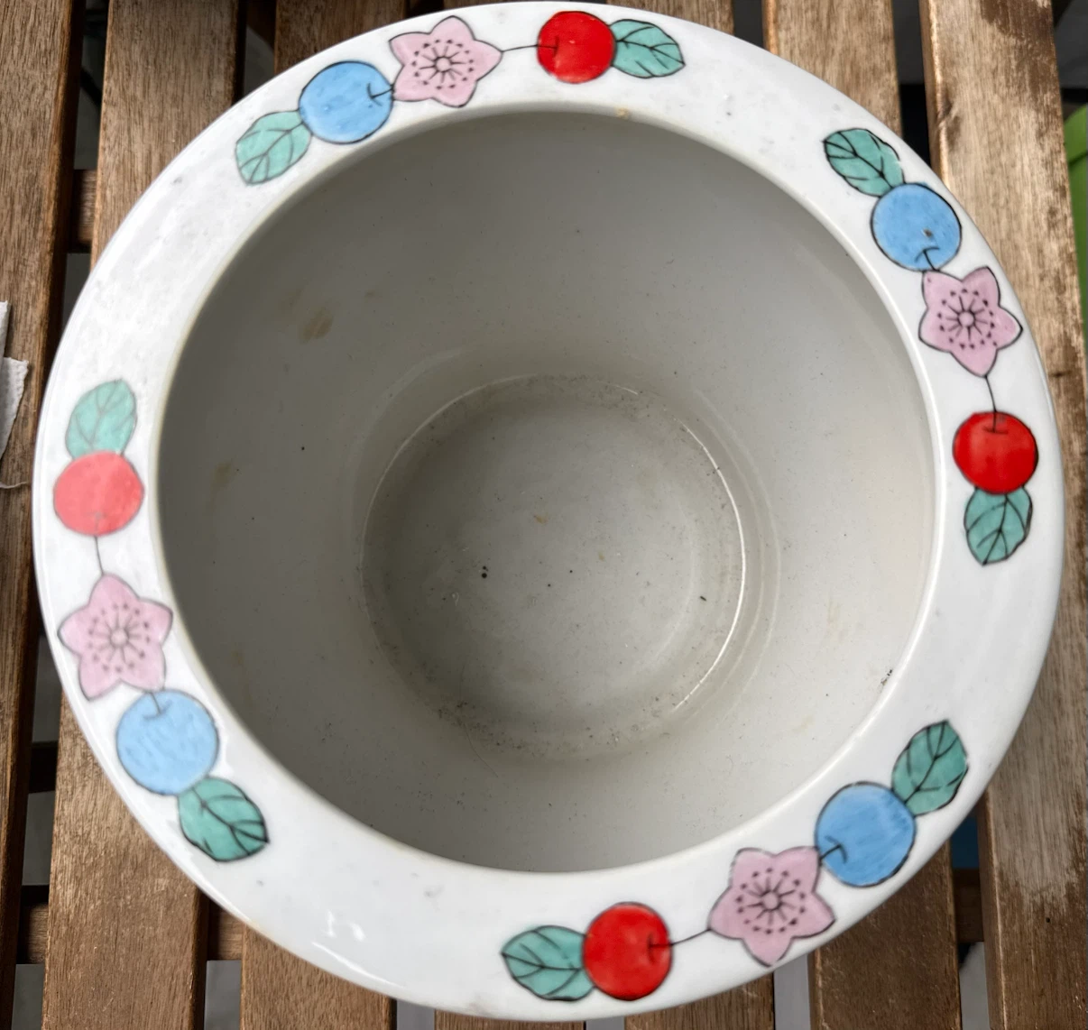 Ceramic Fruit Pattern Flower Pot - photo 3