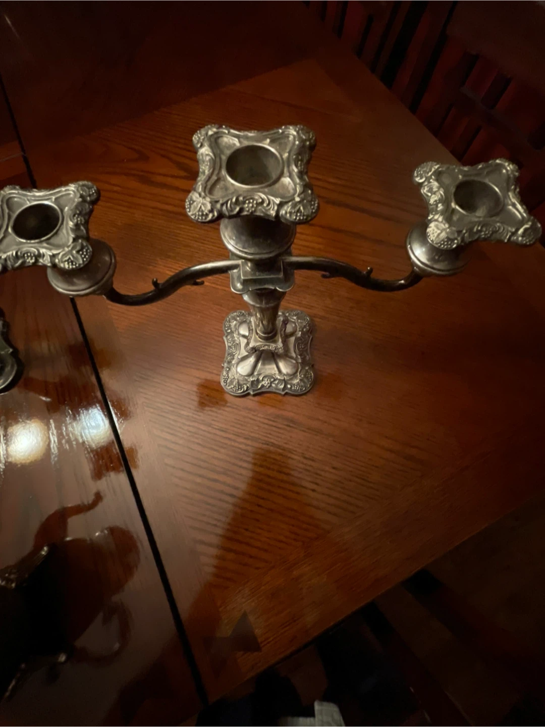 Vintage Silver Plated Candelabra - photo 5