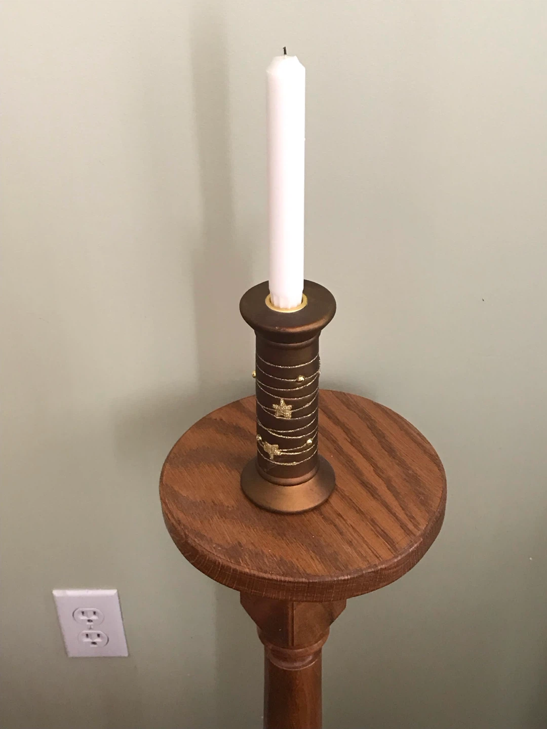 Decorative Spool Candle Holder