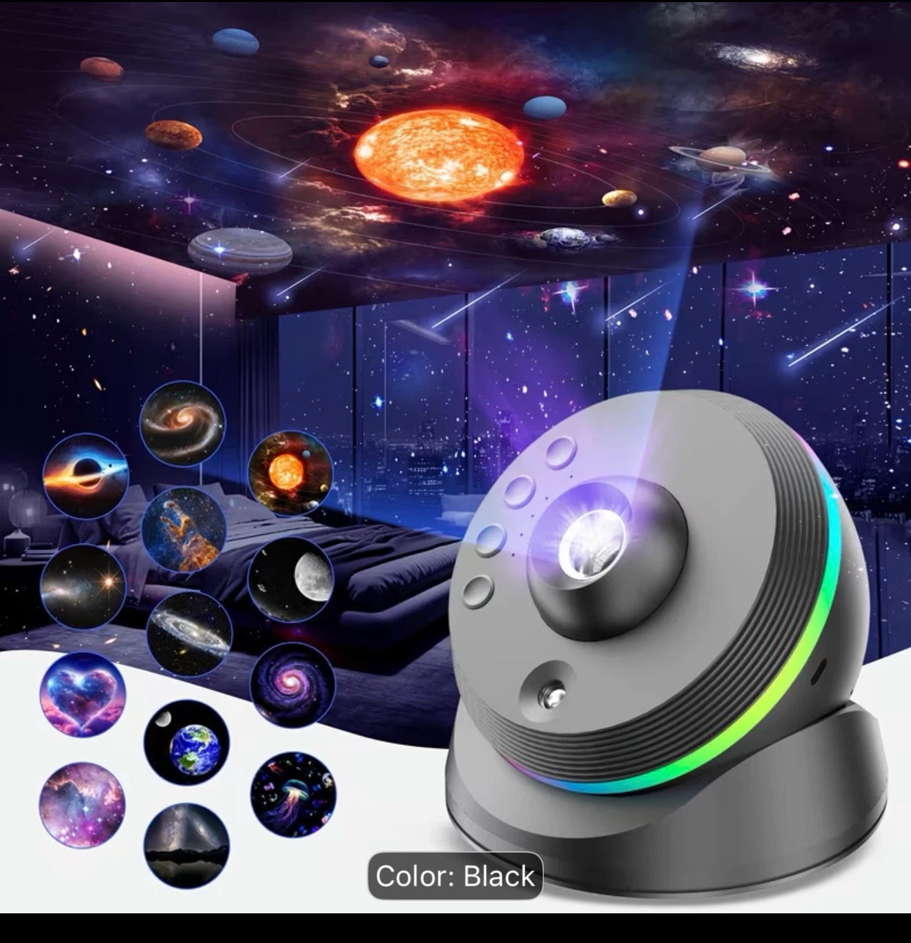Galaxy Planetarium Projector with 13 HD Film Discs