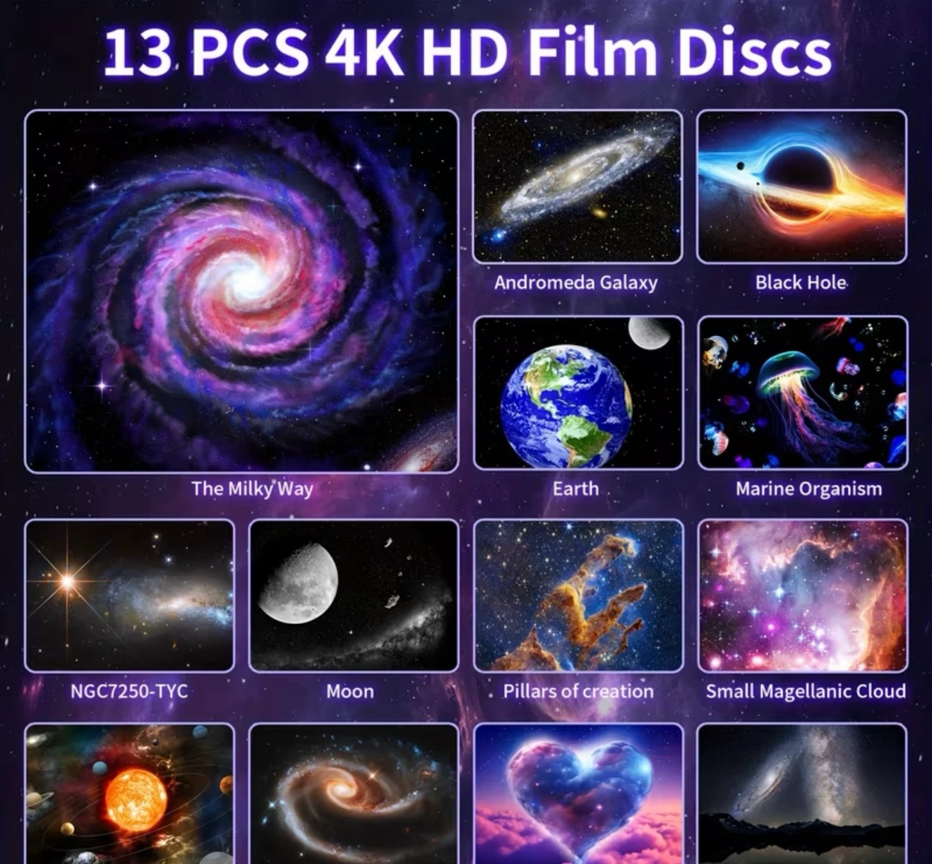 Galaxy Planetarium Projector with 13 HD Film Discs - photo 2