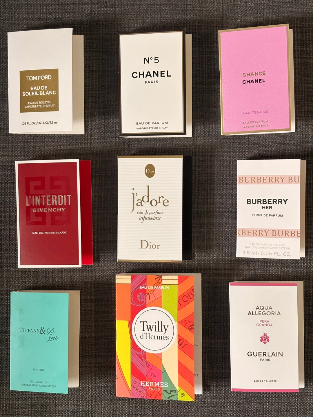 Designer Perfume Sample Vials