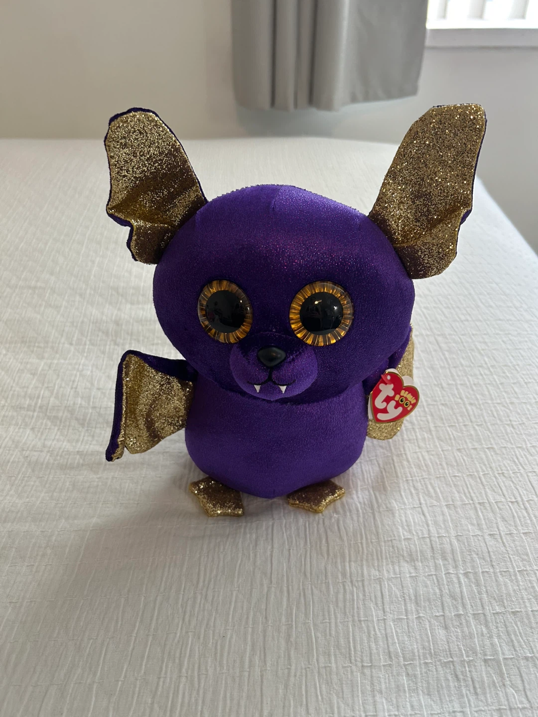 Ty Beanie Boos purple bat plush