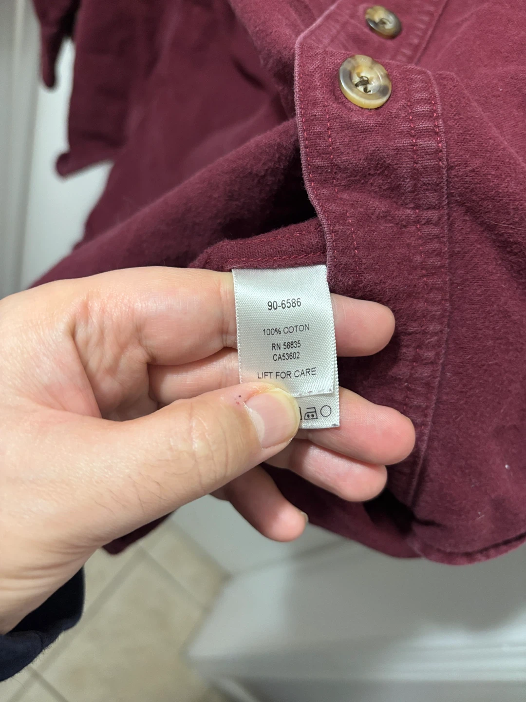 Cabela's Maroon Corduroy Long Sleeve Shirt 3XL - photo 3