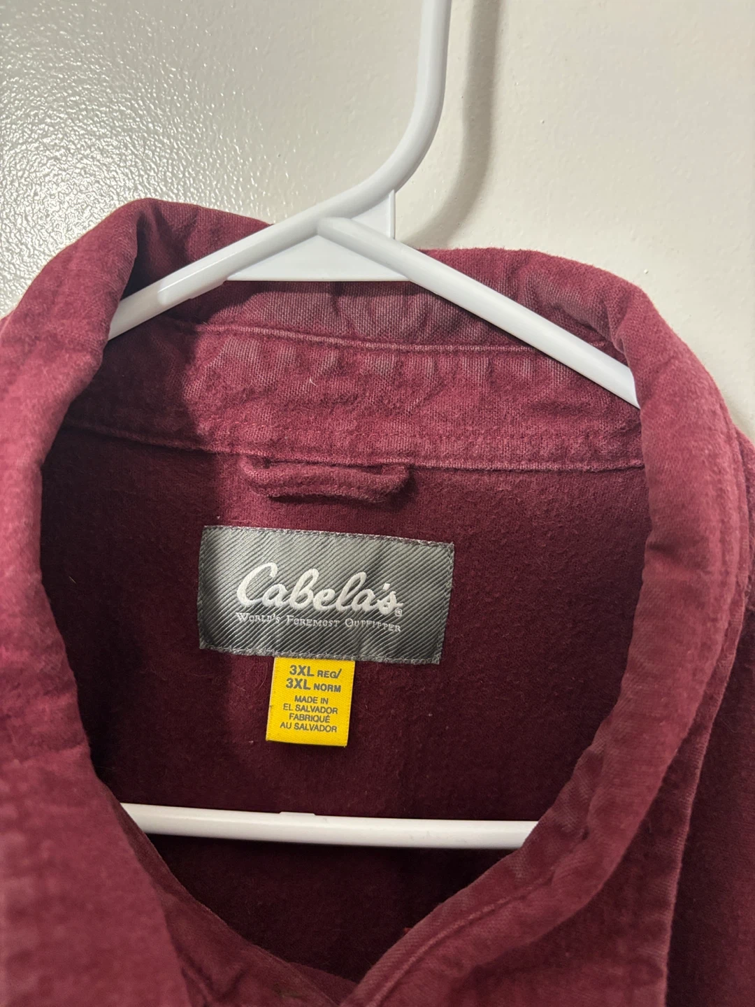 Cabela's Maroon Corduroy Long Sleeve Shirt 3XL - photo 5