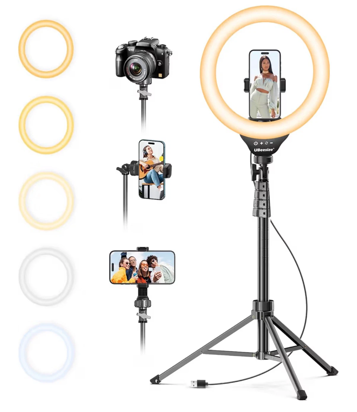 UBeesize Ring Light with Tripod Stand