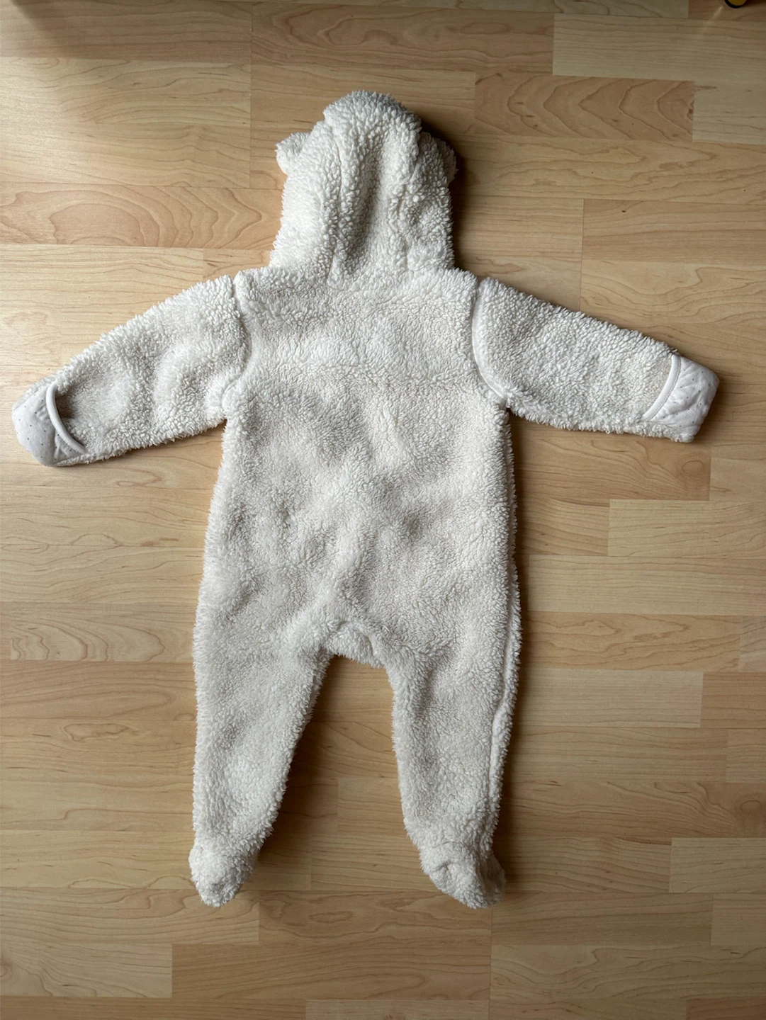 H&M Baby Teddy Bear Pram Suit White - photo 3
