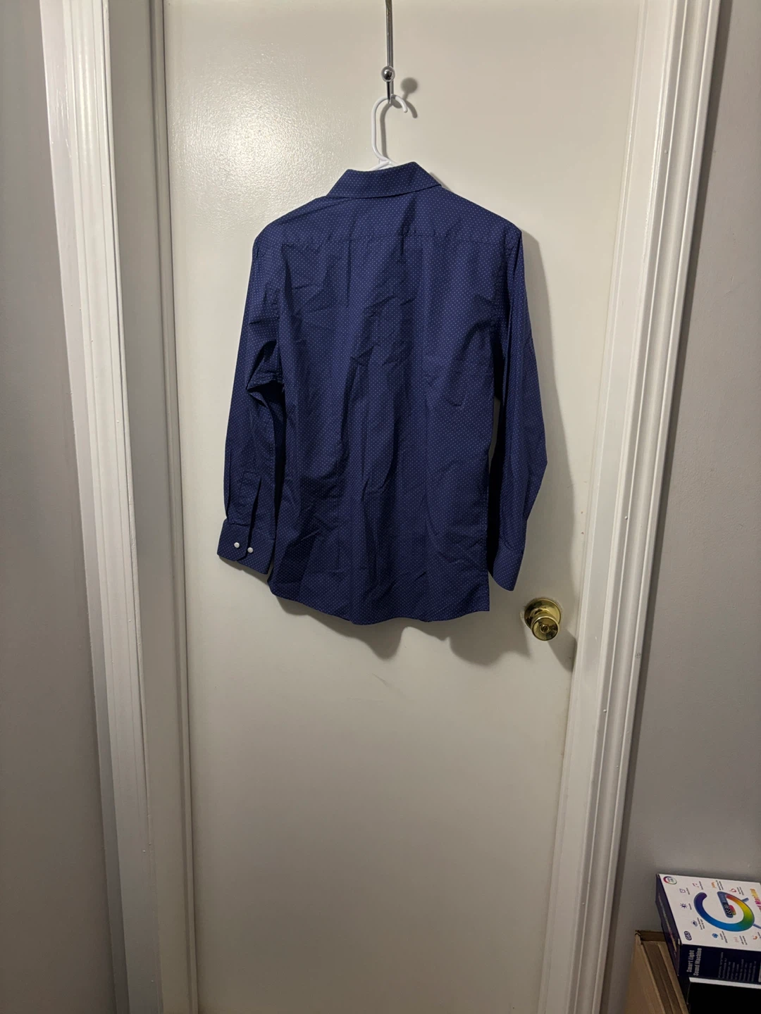 Indochino blue polka dot dress shirt - photo 4