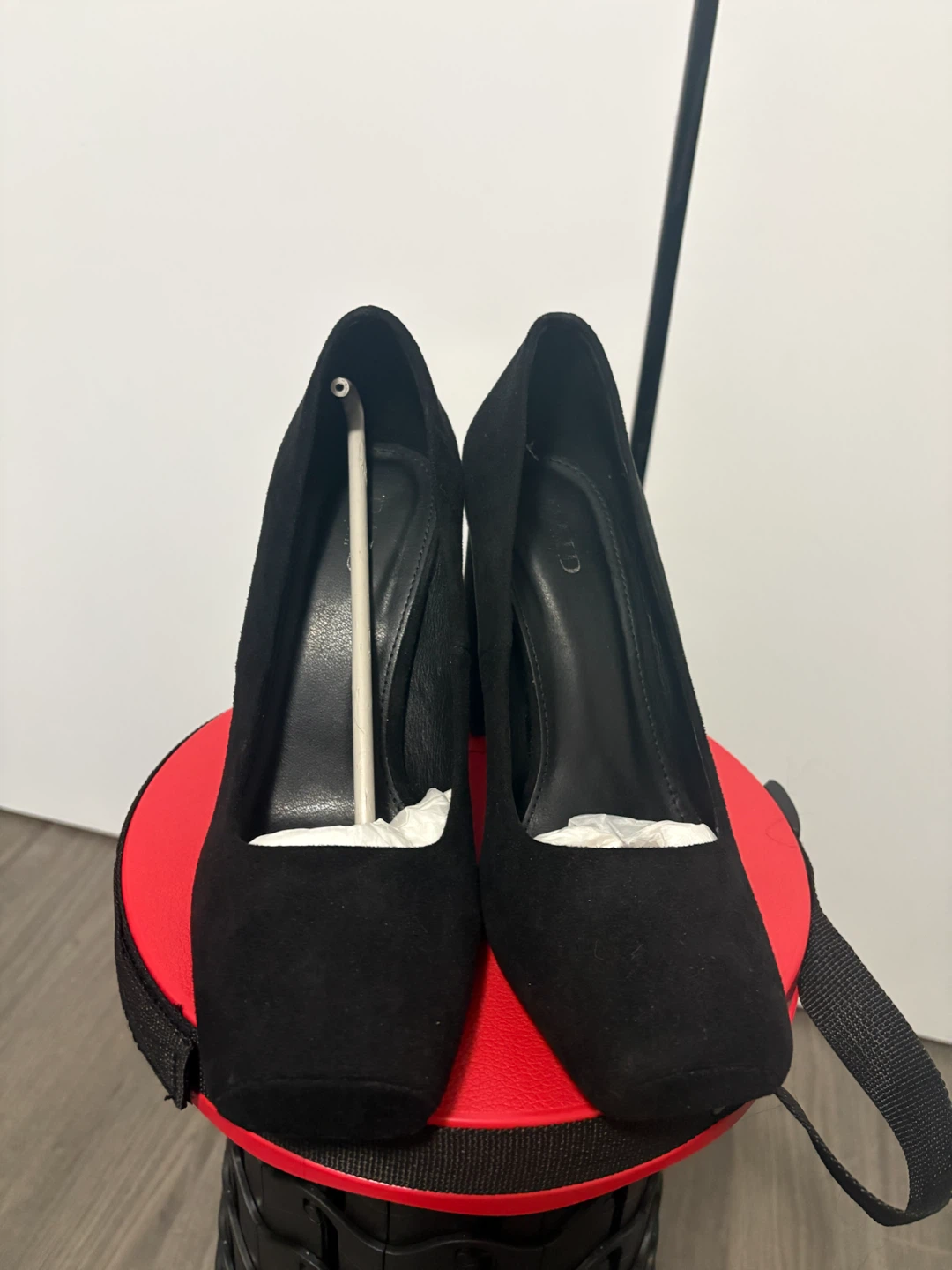 RAID size 10 Wide Fit shoes in black faux suede - photo 5