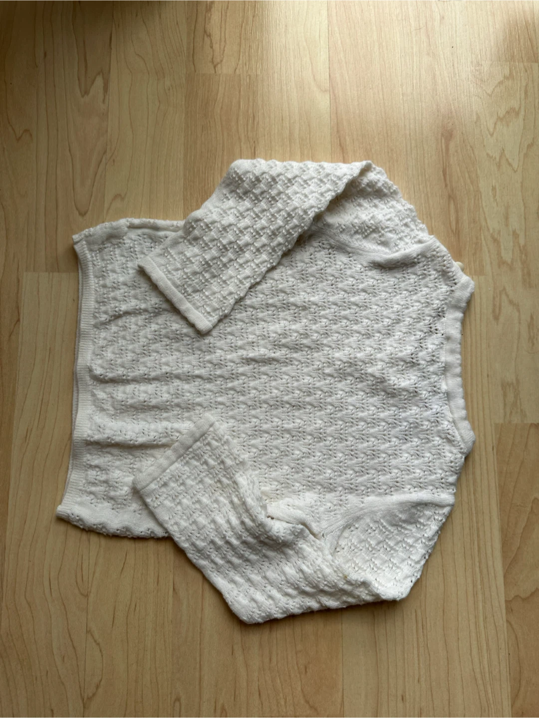 H&M Adorables White Knit Sweater 6-9M - photo 4