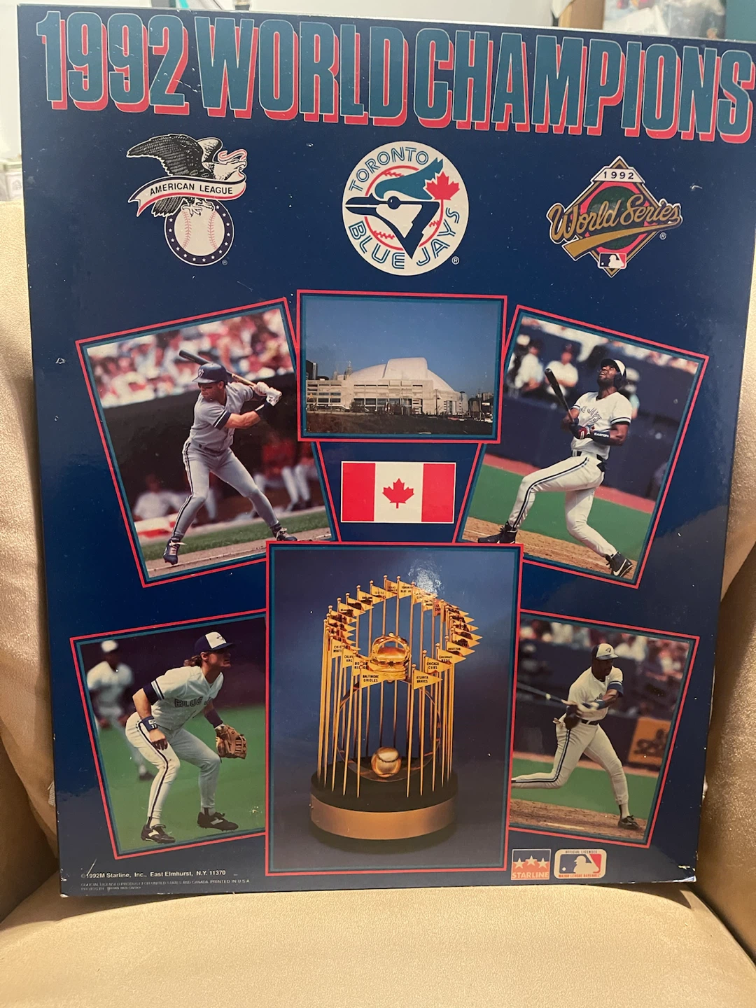 1992 Toronto Blue Jays World Champions Plaque