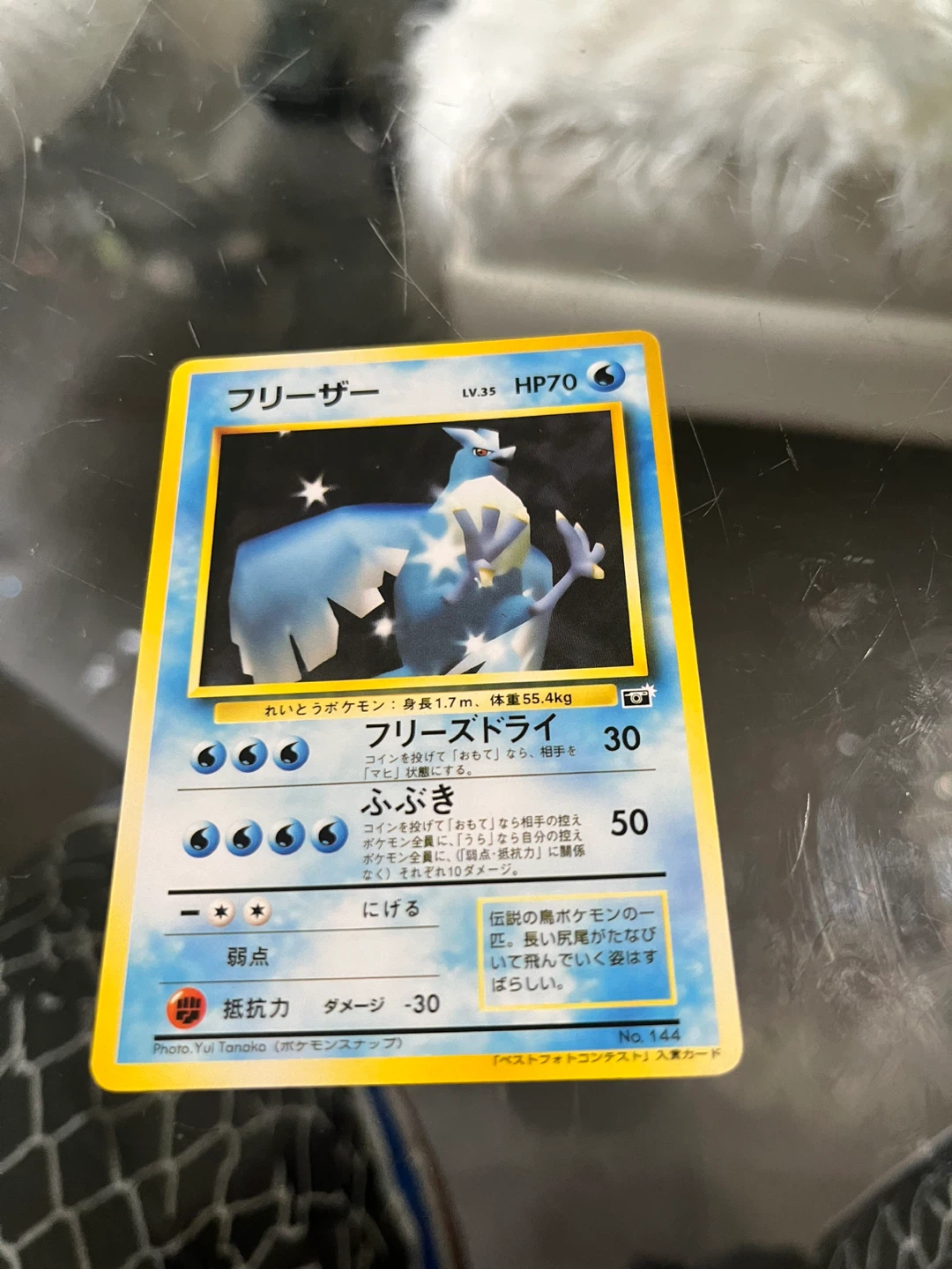 Japanese Pokemon Articuno Pokemon snap promo custom Card