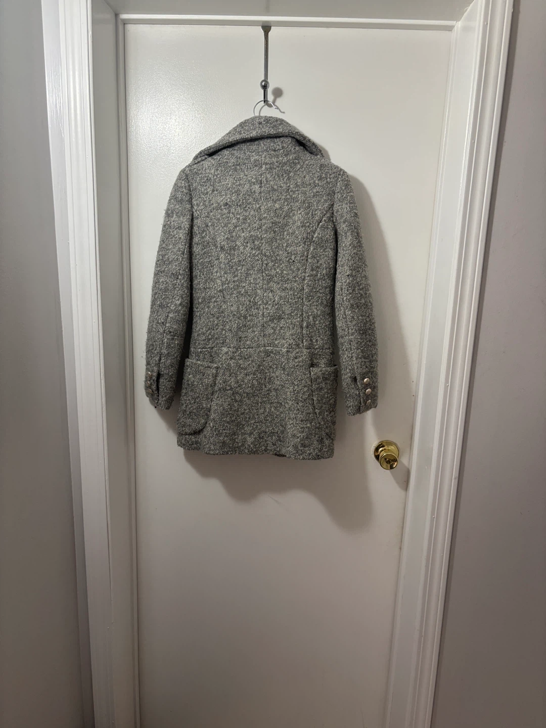 Tiulala Grey Wool-Blend Coat - photo 3