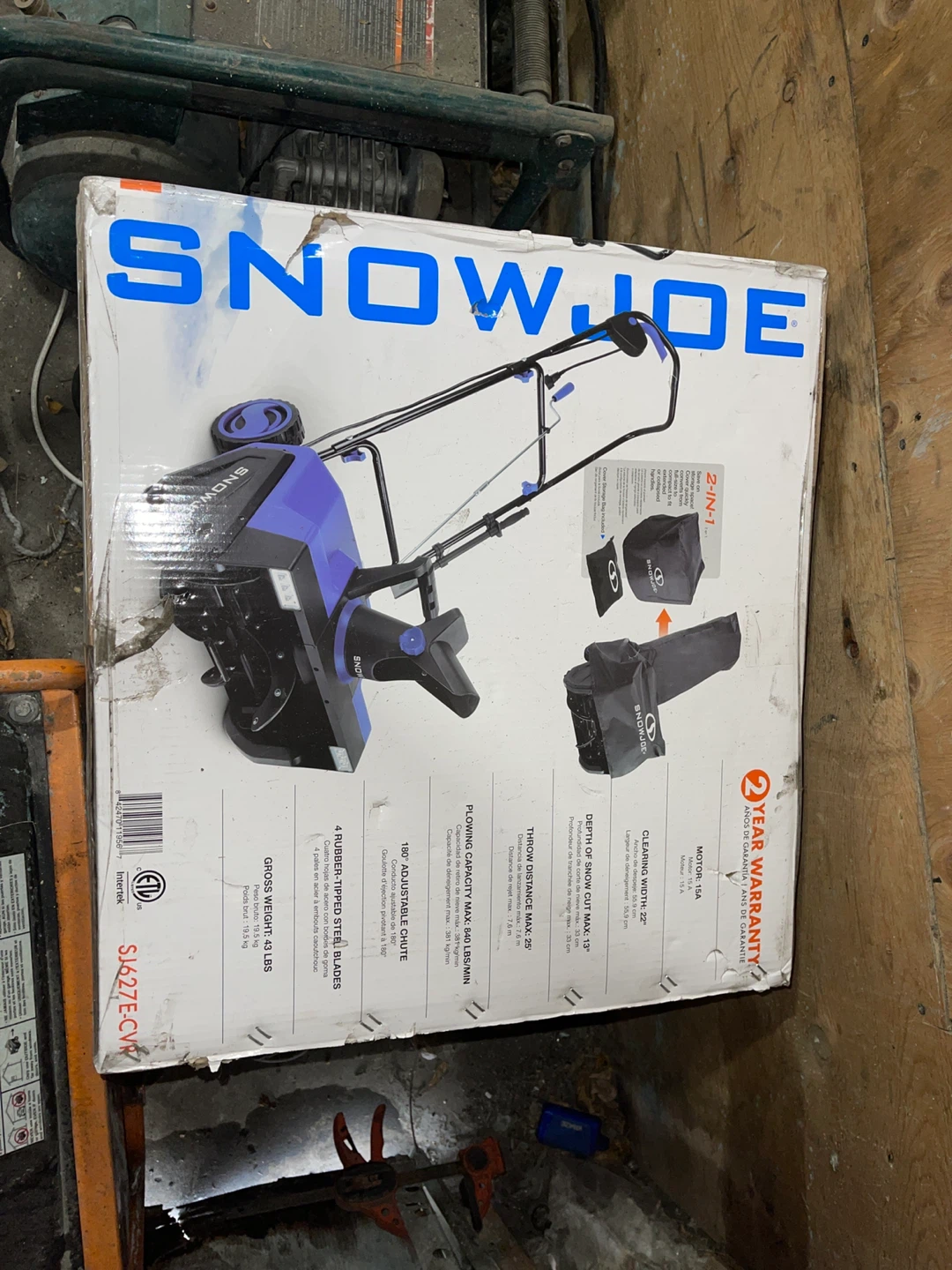 Snow Joe 15A 22 inch Electric Snow Thrower - photo 2