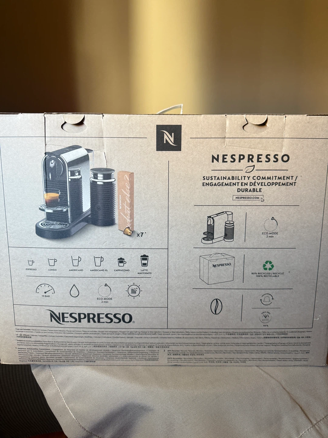 Nespresso Citiz Platinum & Milk Coffee Machine - photo 2