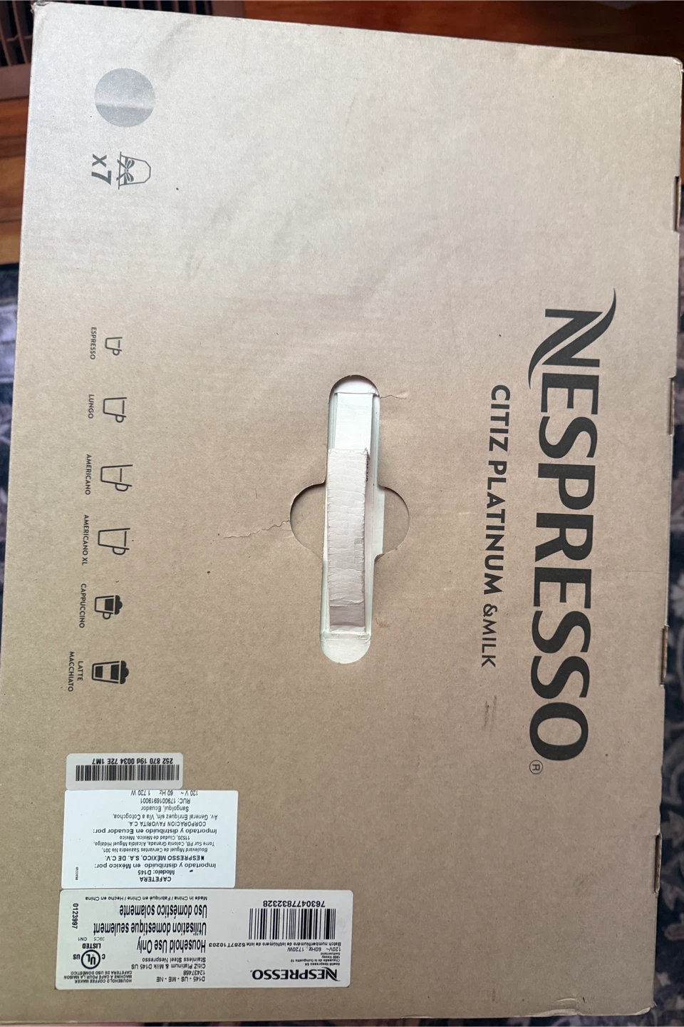 Nespresso Citiz Platinum & Milk Coffee Machine - photo 3