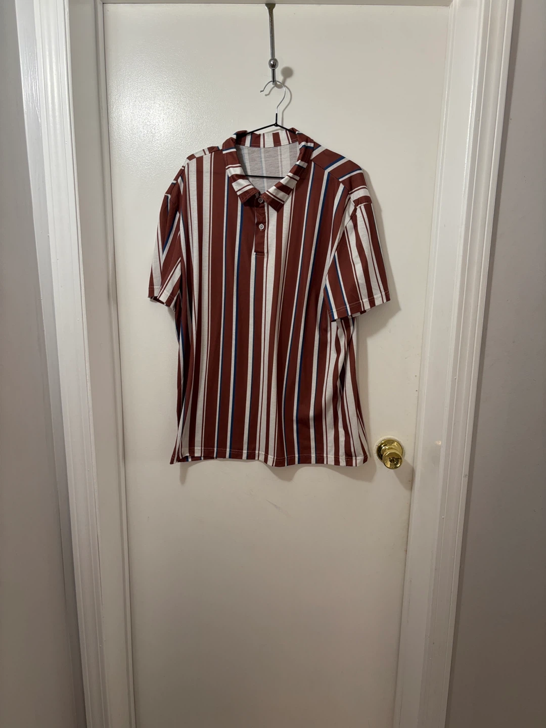 Manfinity striped polo shirt XL